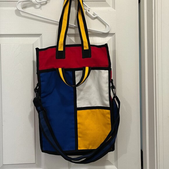 Tokiké *Colorblock Expandable Tote* | Geometric | Dust Bag Included | Adjustable - Picture 12 of 16